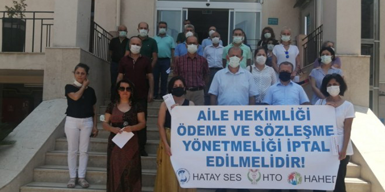 Hatay’da “yönetmelik” eylemi Hatay’da “yönetmelik” eylemi