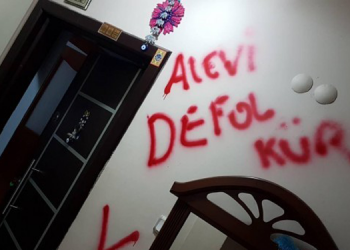 HDP’li Öztürk’ün duvarına ırkçı yazılama