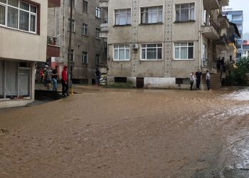 Arhavi’de yağışın ardından 2 mahalleyi su bastı