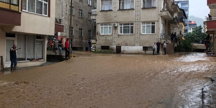 Arhavi’de yağışın ardından 2 mahalleyi su bastı Arhavi’de yağışın ardından 2 mahalleyi su bastı