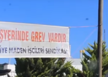 Ünye’de madenciler greve çıktı