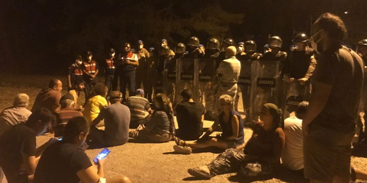 Akbelen’de nöbet eylemine müdahale Akbelen’de nöbet eylemine müdahale