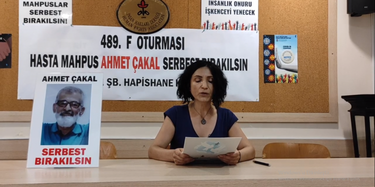 İHD: Hasta tutuklu Çakal serbest bırakılsın İHD: Hasta tutuklu Çakal serbest bırakılsın