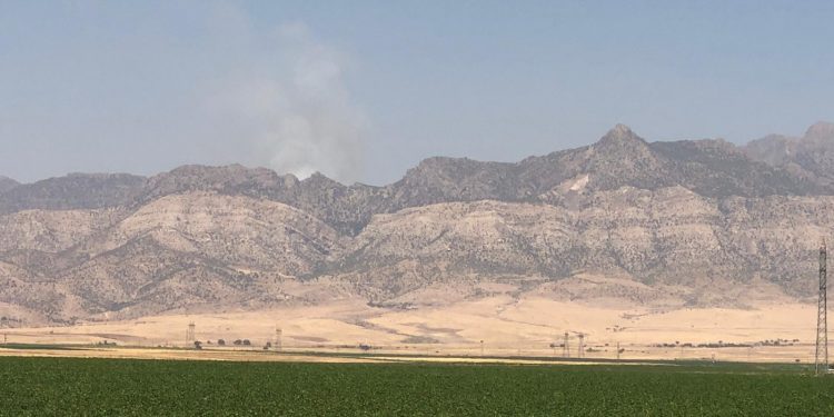 Cudi Dağı’nda yangın