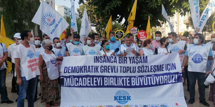 KESK’in yürüyüş kolu Mersin’e ulaştı