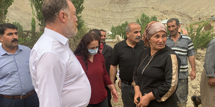 HDP’liler sel bölgesinde: Acil afet bölgesi ilan edilsin HDP’liler sel bölgesinde: Acil afet bölgesi ilan edilsin