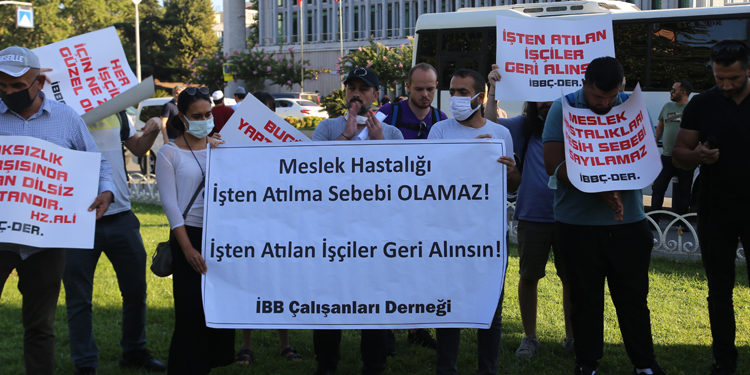 İşten atılan İBB işçileri: Haklarımızdan vazgeçmeyeceğiz İşten atılan İBB işçileri: Haklarımızdan vazgeçmeyeceğiz