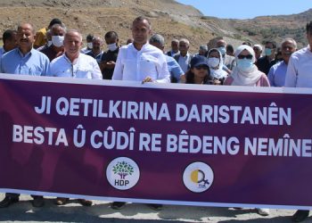 Namaz Dağı’ndaki ağaç kıyımı protesto edildi