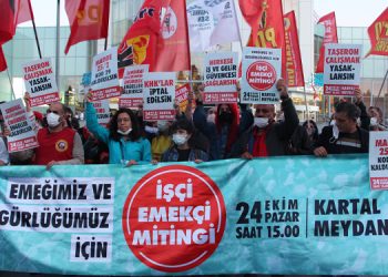 34 işçi örgütünden mitinge katılım çağrısı