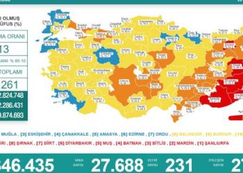 Koronadan 231 kişi daha hayatını kaybetti