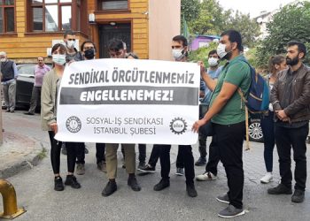 Mavi Kalem’deki işçi kıyımı protesto edildi