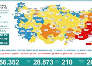 Korona tablosu: 210 vefat, 28 bin 873 vaka