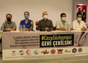 Aile hekimleri sözleşmesi ve ödeme yönetmenliği protesto edildi