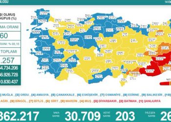 Koronadan 203 kişi daha hayatını kaybetti
