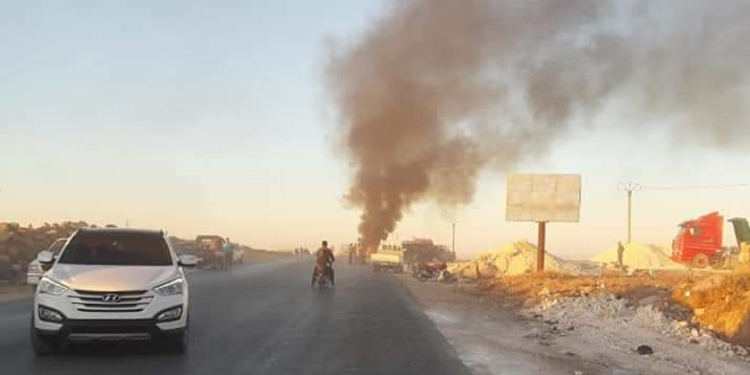 Kobanê’de sivil araca SİHA saldırısı Kobanê’de sivil araca SİHA saldırısı