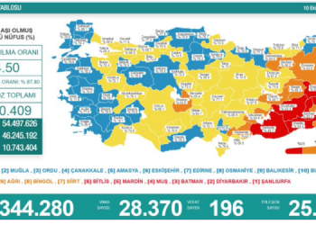 Koronadan 196 kişi daha hayatını kaybetti