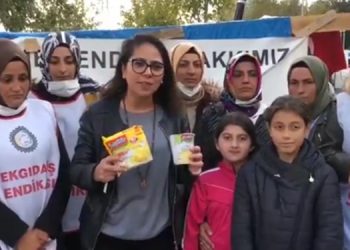 TİP Milletvekili Sera Kadıgil Adkotürk işçilerini ziyaret etti