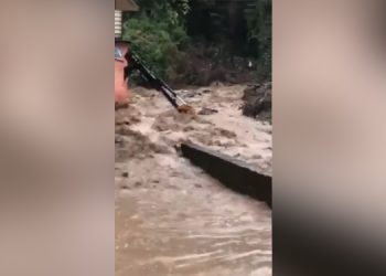 Şiddetli yağış Bozkurt’un sokaklarını yeniden sular altında bıraktı