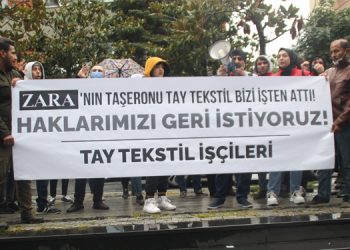 Tay Tekstil işçilerinin eylemi üçüncü gününde