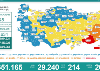 Türkiye’de son 24 saatte 29 bin 240 yeni vaka tespit edildi, 214 kişi hayatını kaybetti