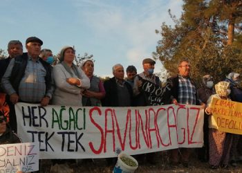 İkizköylülerden ekoloji aktivisti Deniz Gümüşel’e destek