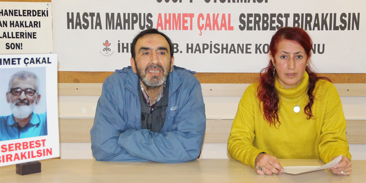 Kanser hastası Çakal için tahliye çağrısı Kanser hastası Çakal için tahliye çağrısı