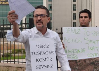 ‘Kaplumbağalar kömür sevmez’ protestosu