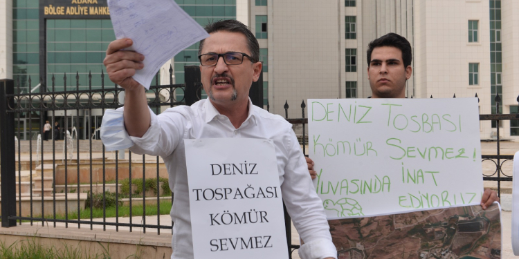 ‘Kaplumbağalar kömür sevmez’ protestosu ‘Kaplumbağalar kömür sevmez’ protestosu