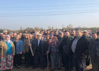 Köylüler çöp tesisine karşı nöbet tutuyor