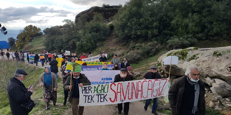 Ekoloji örgütlerinden maden karşıtı eylem Ekoloji örgütlerinden maden karşıtı eylem