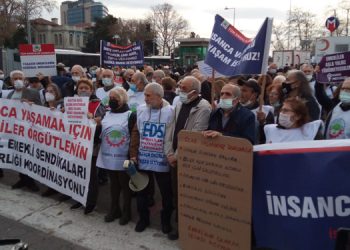 Emekliler eylemde konuştu: Sorunlarımıza çözüm istiyoruz