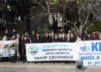Muğla’da orman kanun değişikliği protesto edildi
