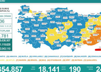 Son 24 saatte 18 bin 141 kişinin testi pozitif çıktı, 190 kişi yaşamını yitirdi