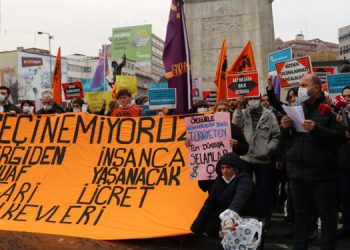 Tencere tavalı ‘geçinemiyoruz’ eylemi