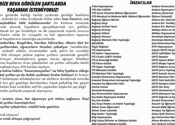 72 kulüp-topluluktan ortak açıklama: Bize reva görülen şartlarda yaşamak istemiyoruz 72 kulüp-topluluktan ortak açıklama: Bize reva görülen şartlarda yaşamak istemiyoruz