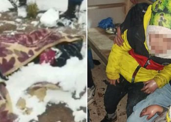 Afgan kadın İran sınırında soğuktan öldü, 2 çocuğu donmak üzereyken bulundu