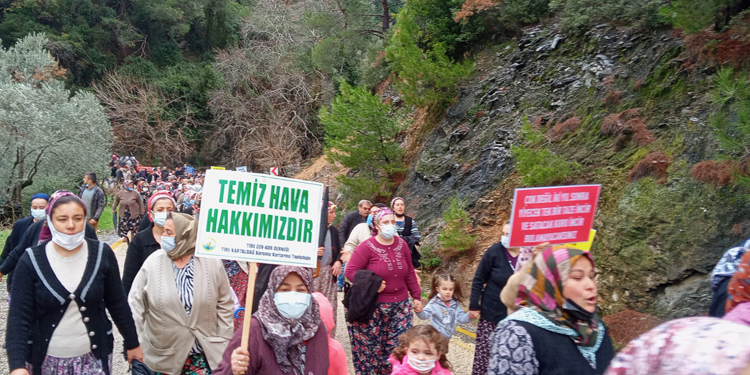 Aydın’da maden protestosu Aydın’da maden protestosu
