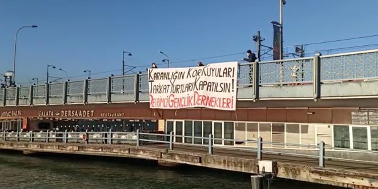 DGD, Enes Kara için Galata Köprüsü’nden seslendi DGD, Enes Kara için Galata Köprüsü’nden seslendi