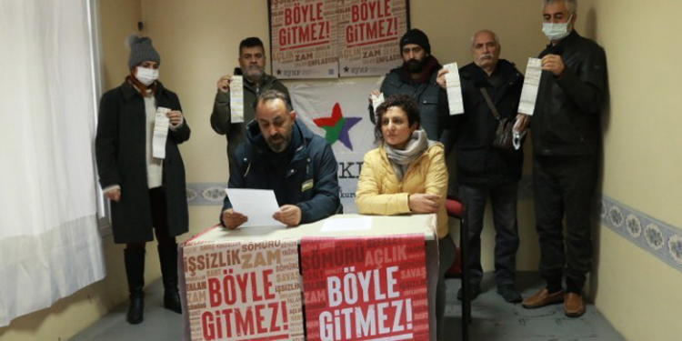 SYKP: Zamlar geri çekilsin SYKP: Zamlar geri çekilsin