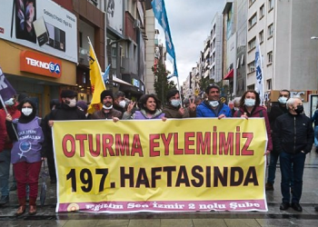 KHK eyleminin 197’nci haftasından direnen işçilere selam
