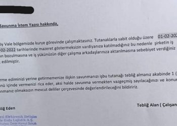 Direnişteki kuryelere işverenden tehdit