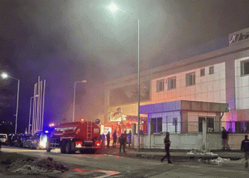 Düzce’de kauçuk fabrikasında yangın