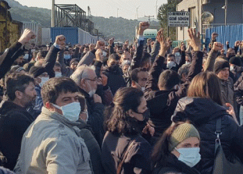 Gemi söküm işçilerinin iş bırakma eylemi sona erdi