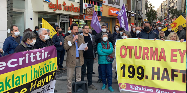 KHK’lilerin eylemi 199’uncu haftasında KHK’lilerin eylemi 199’uncu haftasında