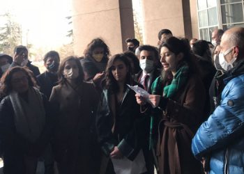 Avukat Alişan Şahin’in gözaltına alınması protesto edildi