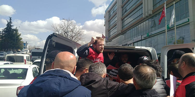 İşçi ve sendikacılara gözaltı İşçi ve sendikacılara gözaltı
