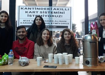 MSGSÜ öğrencilerinden akıllı karta karşı ’’çayhane’’