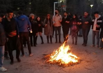 ODTÜ’de Newroz ateşi yakıldı
