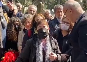 Oya Baydar, Aydın Engin’in cenazesinde konuştu