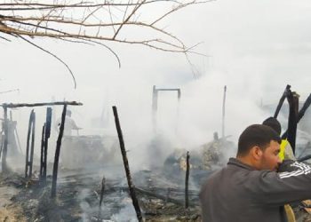 Tarım işçilerinin çadırları yandı